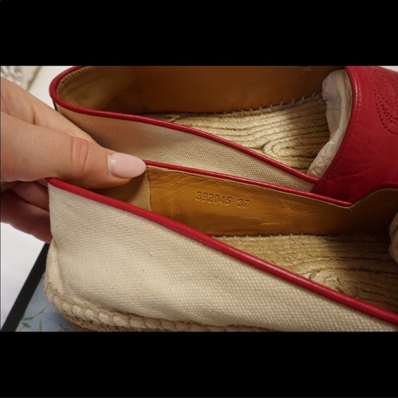 Gucci Leather/Canvas Espadrilles - Picture 11 of 12